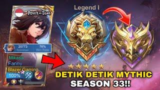 Detik - Detik Mythic Main Solo Rank Reaksi PUBLIC Ketika Ketemu Sepuh Fanny...