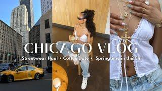 VLOG CHICAGO DAY IN THE LIFE  MINI STREETWEAR StockX HAUL  COFFEE DATE  STYLE INSPO