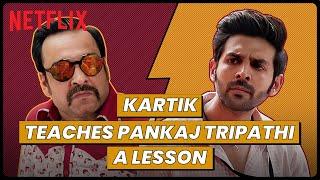 Kartik Aaryan teaches Pankaj Tripathi a Lesson  Luka Chuppi  Netflix India