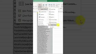 Excel Duplicate Name Highlight