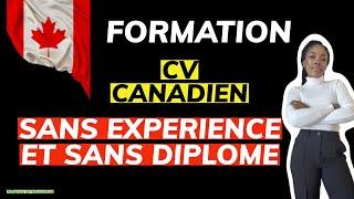 FORMATION CV SANS EXPERIENCE