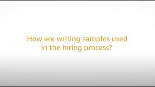 Amazon Culture Writing Samples in Hiring