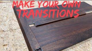 Make your own vinyl plank transitions