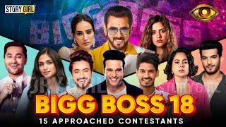 BIGG BOSS 18 KE 15 POTENTIAL CONTESTANTS  BIGG BOSS 2024  SALMAN KHAN BIGG BOSS 18 GRAND PREMIERE