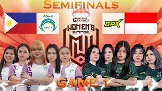 GAME 1 OMEGA vs GPX FINAL DAY - MLBB WOMENS Invitational 2023