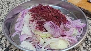 ONION SLATA RECIPE perfect salad to accompany meat. Whether with fish or meat dishes.