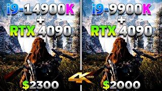 Core i9 14900K + RTX 4090 vs Core i9 9900K + RTX 4090  How Much is the Bottleneck in 4K Gameplay?