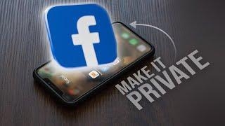 How to Make Your Facebook Private on iPhone tutorial