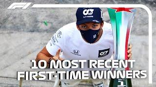 F1s 10 Most Recent First-Time Winners