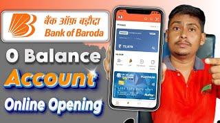 Bank of Baroda Online Account opening  Bob Zero balance account opening  Bob account opening