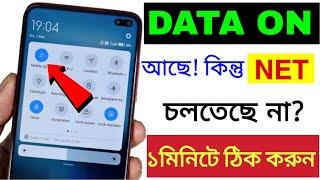 DATA চালু করেও ইন্টারনেট কাজ করছে না Mobile Data On But Internet Not Working