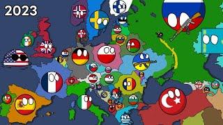 History of Europe 1900-2024 Countryballs Best version