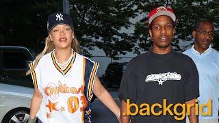 Rihanna and A$AP Rocky hold hands while enjoying a date night at the Aloft hotel in NYC