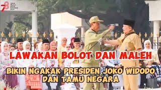 Stand Up Bolot dan Malih Bikin Ngakak Presiden Joko Widodo dan Tamu Negara