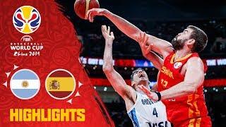 Argentina v Spain - Basketball Highlights - #FIBAWC 2019