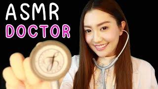 ASMR ไทย คุณหมอน้ำชา ตรวจคนไข้  ASMR Doctor Roleplay with Eye Mouth Heart Lung Exam