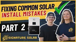 Fixing Common Solar Installation Mistakes  Preparing for Code Inspection with the EG4 18KPV Part 2