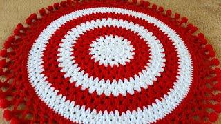 Thalposh design crochet table cover woolen rumalcrosia thalposh