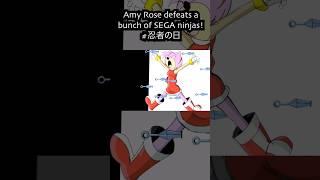 Amy Rose defeats a bunch of SEGA ninjas #忍者の日