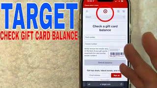   How To Check Target Gift Card Balance 