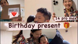 Unboxing iPhone 14 Pro max birthday gift surprise ‍‍  #couplevlog #couplegoals #thankyou ️