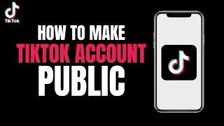 How to Make Tiktok Account Public 2023