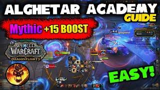 Mythic +15 Key Boost & Carry  PoV Alghetar Academy Tank Guide  Tactic And Tips  Wow Dragonflight