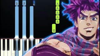 JoJos Bizarre Adventure Opening 2 - Bloody Stream Piano Tutorial