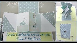 Tarjeta desplegable pop up con giro Twist & Pop Card