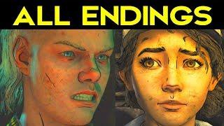 The Walking Dead Season 4 Episode 1 ALL ENDINGS Bad Ending 1 + Good Ending 2 + SECRET ENDING