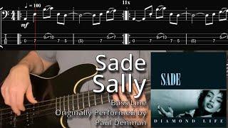 Sade - Sally Bass Line w Tabs and Standard Notation