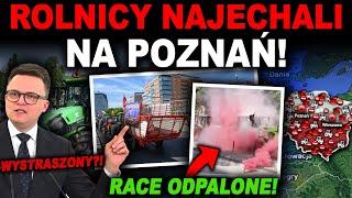 HOŁOWNIA WYSTRASZYŁ SIĘ PROTESTU ROLNIKÓW - rolnicze protesty w Poznaniu i Warszawie