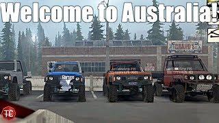 SpinTires MudRunner Welcome To AUSTRALIA? Multiplayer Trail Riding