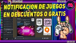 🟣FreeStuff - Bot para notificaciones de juegos en promoción descuentos o gratis Discord  JKamiGod