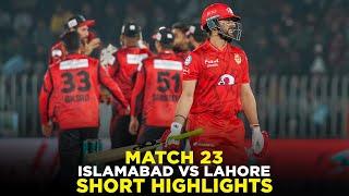 PSL 9  Short Highlights  Islamabad United vs Lahore Qalandars  Match 23  M2A1A