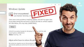 Fixed Windows Update Error Encountered 0x80070643  Fail to Install Windows Update KB5034441