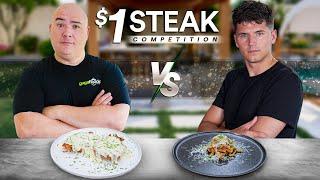 Guga vs Nick DiGiovanni $1 Steak Battle