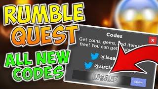 Новые топовые коды в игре Rumble Quest.