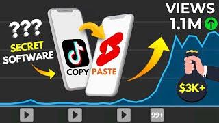 My Software AUTOMATICALLY Copy Paste TikTok Videos to YouTube Shorts Earn $3K+ Monthly