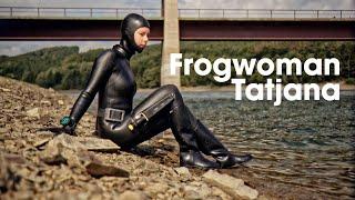 Frogwoman Tatjana - Rubber Wetsuit & Riding Boots