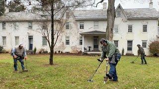 Unearthing Giants - HUGE Old Coins Found Metal Detecting This 1740s Home