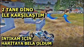 2 TANE DİNO İLE KARŞILAŞTIM  HARİTADAN İNTİKAM ALDIK SOLO VS SQUAD PUBG MOBİLE