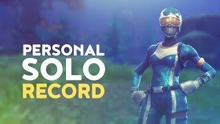 PERSONAL SOLO RECORD - HIGHEST KILL GAME Fortnite Battle Royale