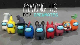 HOW TO MAKE AMONG US CREWMATES WITH CUSTOMIZED SKINS  Among Us DIY  Polymer Clay Tutorial