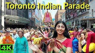 【4K】TORONTO GRAND PARADE ON YONGE STREET  FESTIVAL OF INDIA  TORONTO WALK