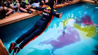 Celebrating Daniel Ricciardos Monaco Grand Prix Win