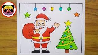 Santa Claus Drawing  Christmas Drawing  How to Draw Santa Claus Easy  Merry Christmas Drawing