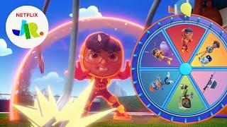 Action Pack Mystery Wheel of Action  Netflix Jr