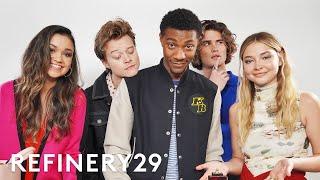 The Cast Of Netflixs Outer Banks Guess Whats In Each Others Bags  Spill It  Refinery29