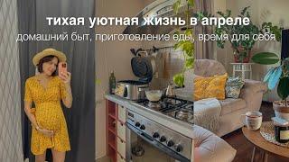 спокойная уютная жизнь  домашние дела приготовление еды время с собой покупки